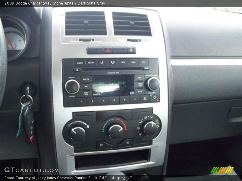 Stone White / Dark Slate Gray 2009 Dodge Charger SXT