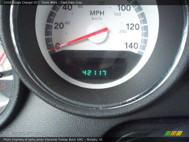 Stone White / Dark Slate Gray 2009 Dodge Charger SXT