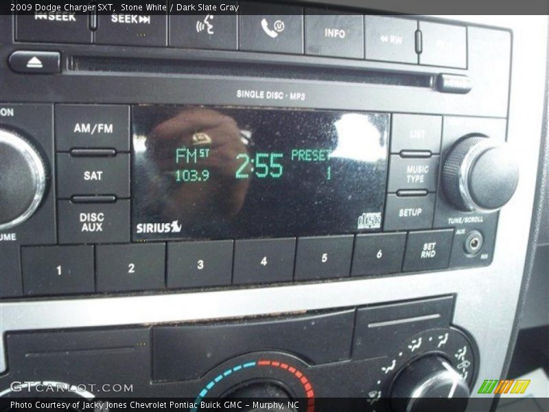 Stone White / Dark Slate Gray 2009 Dodge Charger SXT