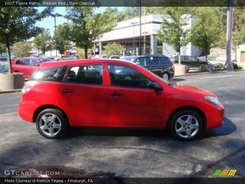 Radiant Red / Dark Charcoal 2007 Toyota Matrix