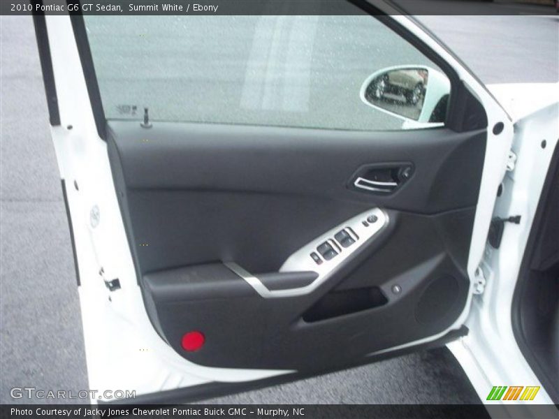 Summit White / Ebony 2010 Pontiac G6 GT Sedan