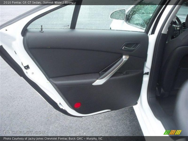 Summit White / Ebony 2010 Pontiac G6 GT Sedan