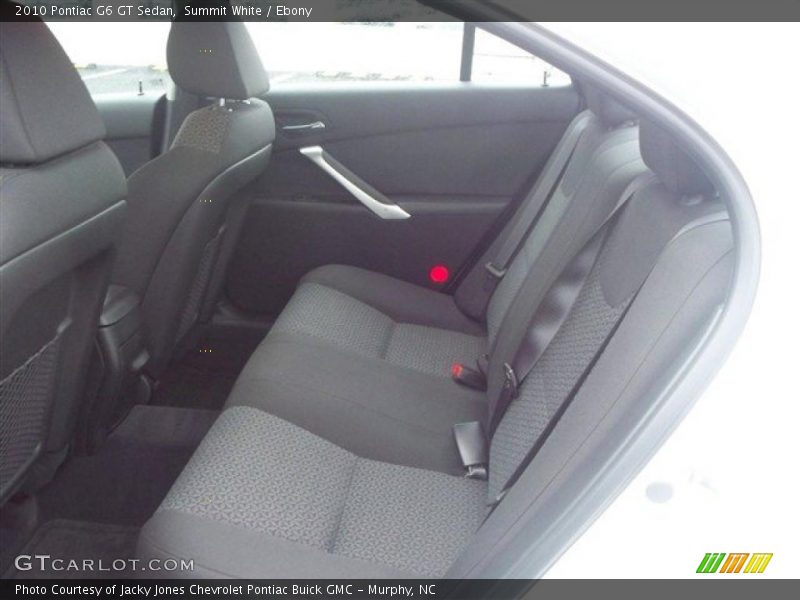 Summit White / Ebony 2010 Pontiac G6 GT Sedan