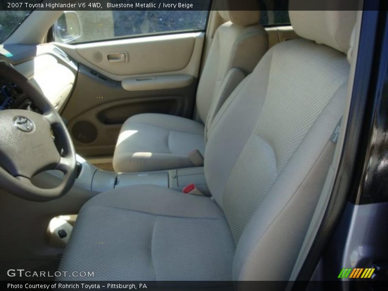 Bluestone Metallic / Ivory Beige 2007 Toyota Highlander V6 4WD