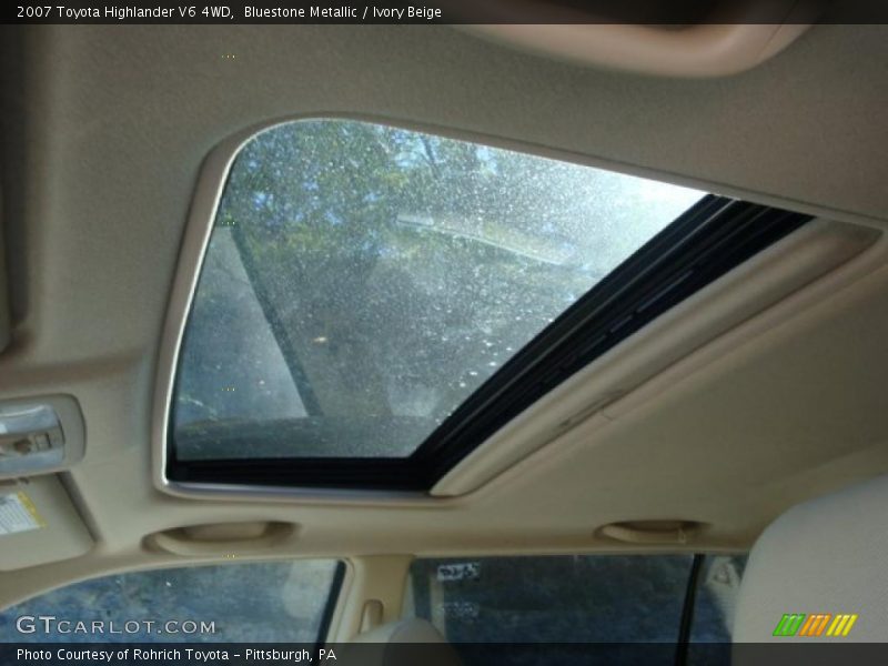 Bluestone Metallic / Ivory Beige 2007 Toyota Highlander V6 4WD