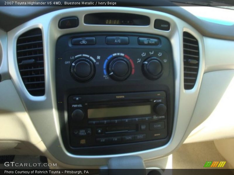 Bluestone Metallic / Ivory Beige 2007 Toyota Highlander V6 4WD