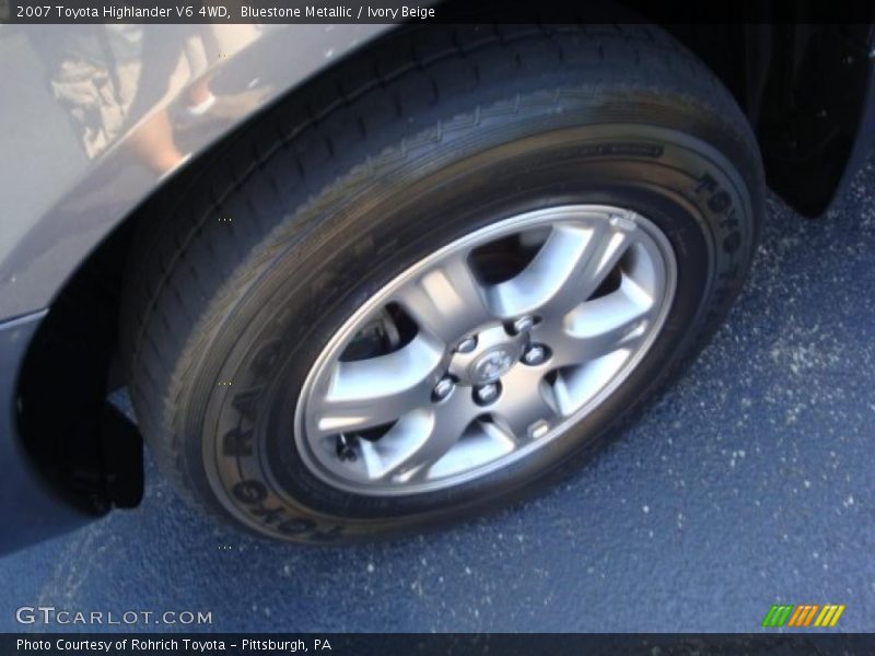 Bluestone Metallic / Ivory Beige 2007 Toyota Highlander V6 4WD