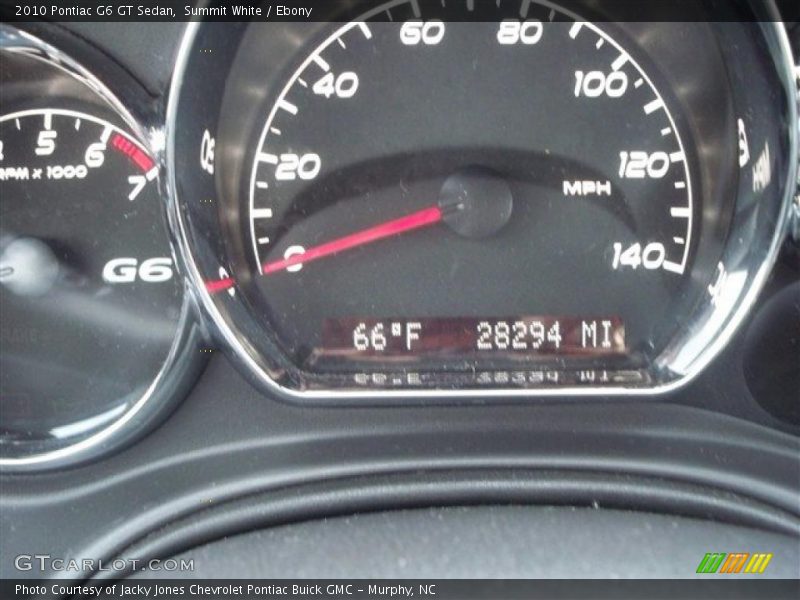 Summit White / Ebony 2010 Pontiac G6 GT Sedan
