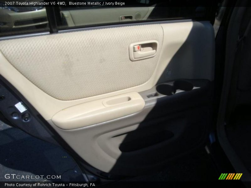 Bluestone Metallic / Ivory Beige 2007 Toyota Highlander V6 4WD