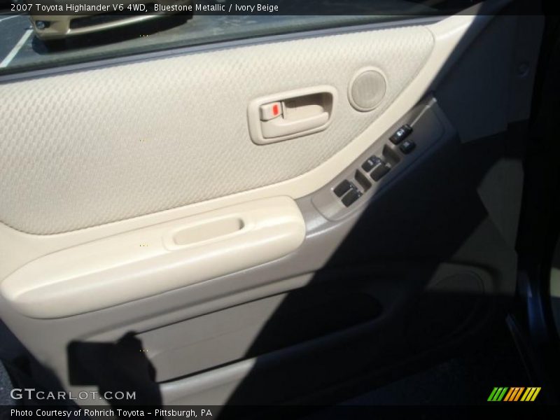 Bluestone Metallic / Ivory Beige 2007 Toyota Highlander V6 4WD