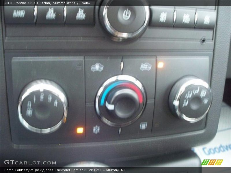 Summit White / Ebony 2010 Pontiac G6 GT Sedan