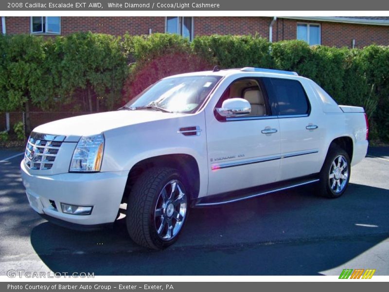 White Diamond / Cocoa/Light Cashmere 2008 Cadillac Escalade EXT AWD