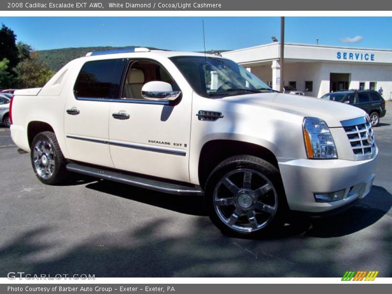 White Diamond / Cocoa/Light Cashmere 2008 Cadillac Escalade EXT AWD