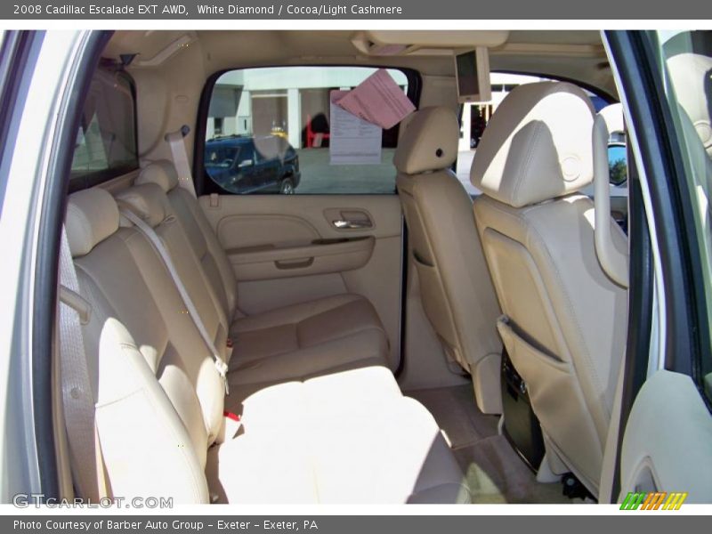 White Diamond / Cocoa/Light Cashmere 2008 Cadillac Escalade EXT AWD