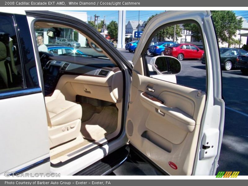 White Diamond / Cocoa/Light Cashmere 2008 Cadillac Escalade EXT AWD