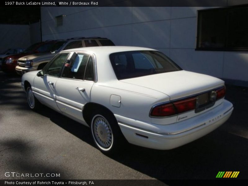White / Bordeaux Red 1997 Buick LeSabre Limited