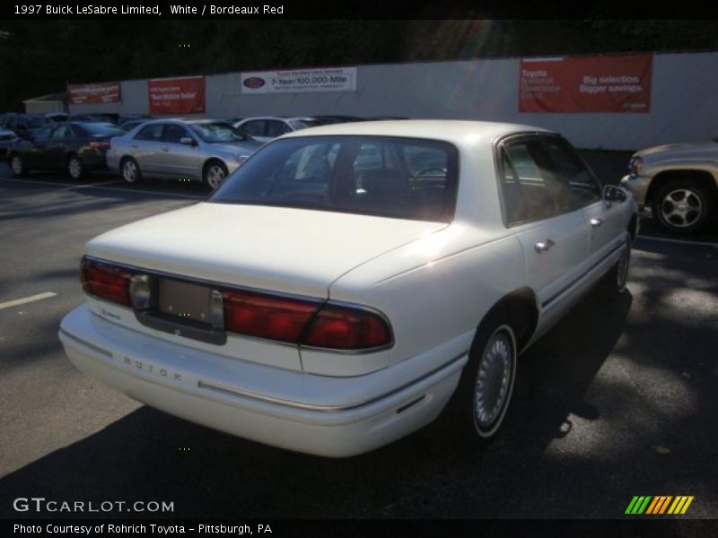 White / Bordeaux Red 1997 Buick LeSabre Limited
