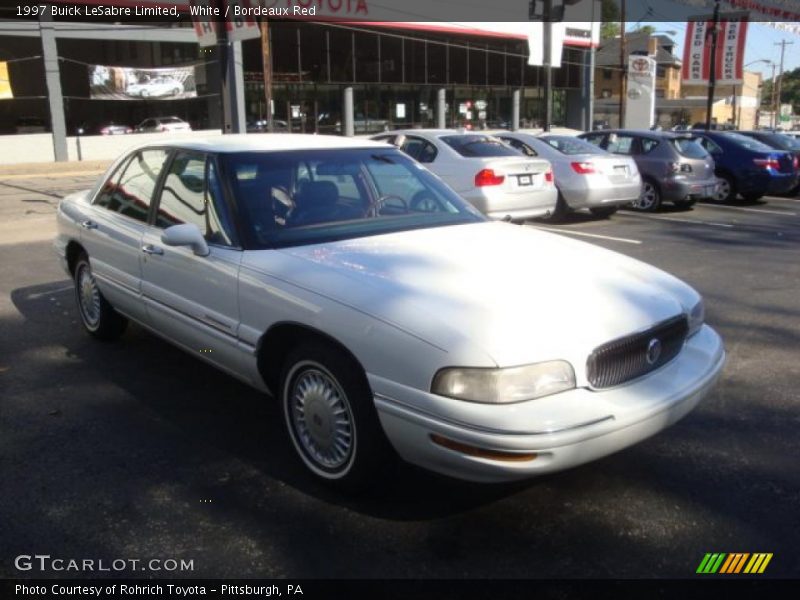 White / Bordeaux Red 1997 Buick LeSabre Limited