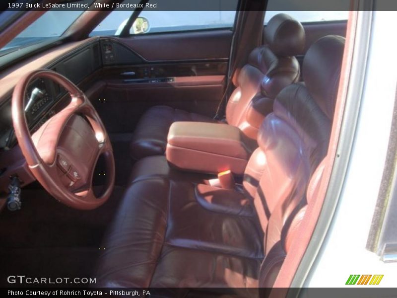 White / Bordeaux Red 1997 Buick LeSabre Limited