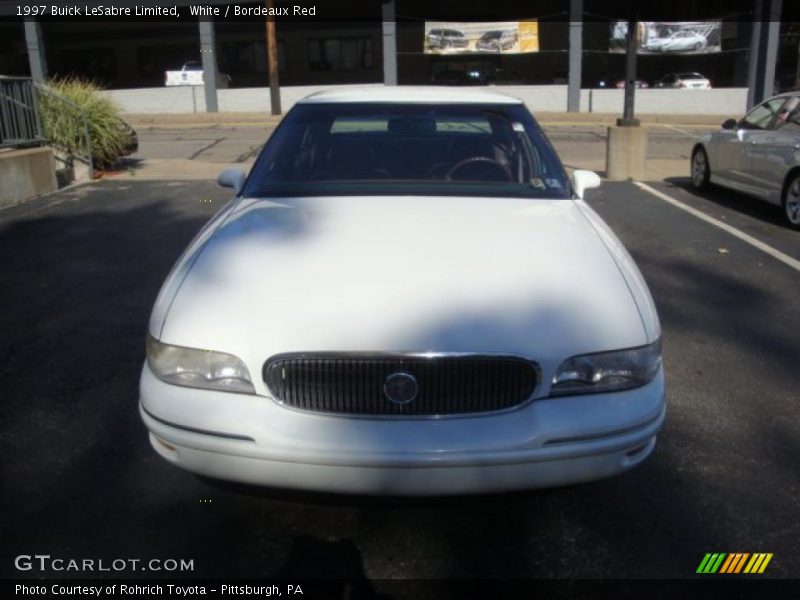 White / Bordeaux Red 1997 Buick LeSabre Limited