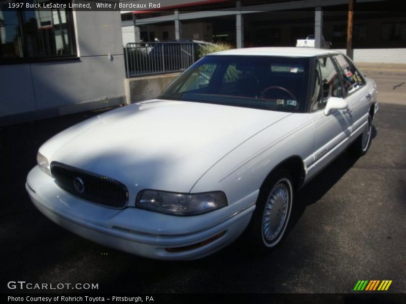 White / Bordeaux Red 1997 Buick LeSabre Limited
