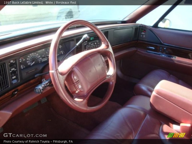 White / Bordeaux Red 1997 Buick LeSabre Limited
