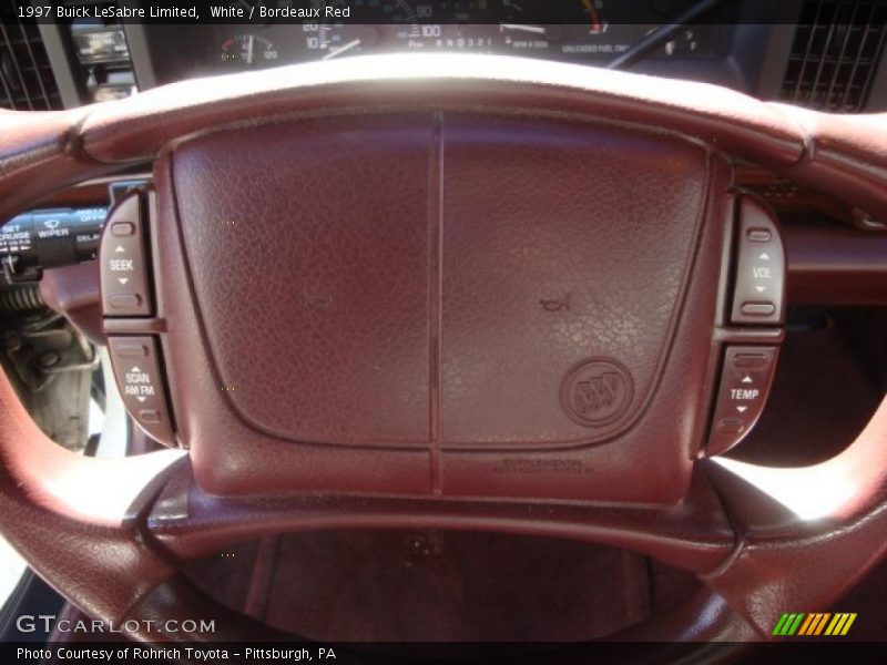 White / Bordeaux Red 1997 Buick LeSabre Limited
