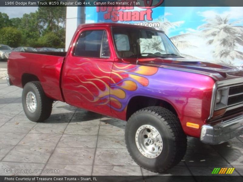 Canyon Red Metallic / Tan 1986 Dodge Ram Truck W150 Regular Cab 4x4