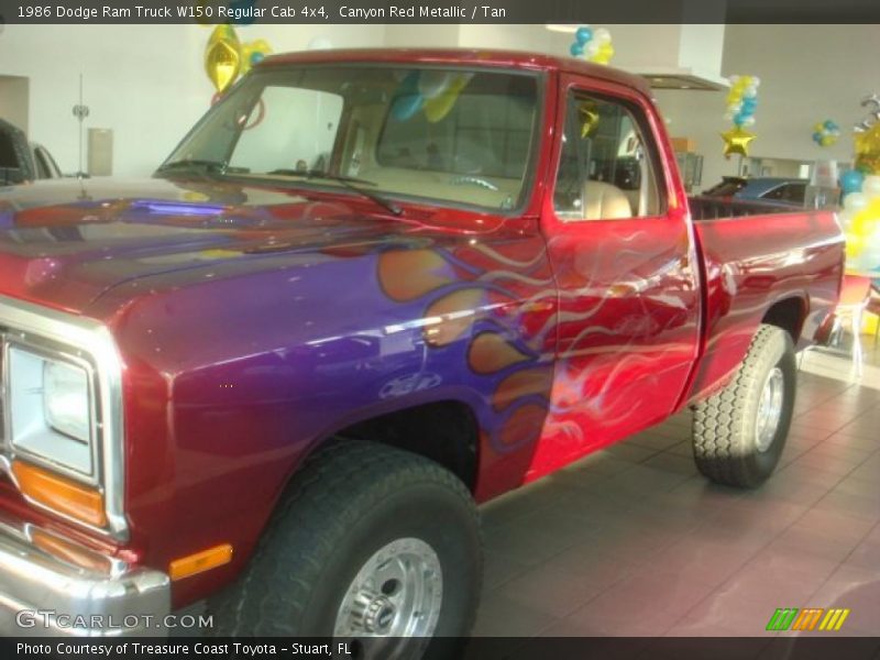 Canyon Red Metallic / Tan 1986 Dodge Ram Truck W150 Regular Cab 4x4