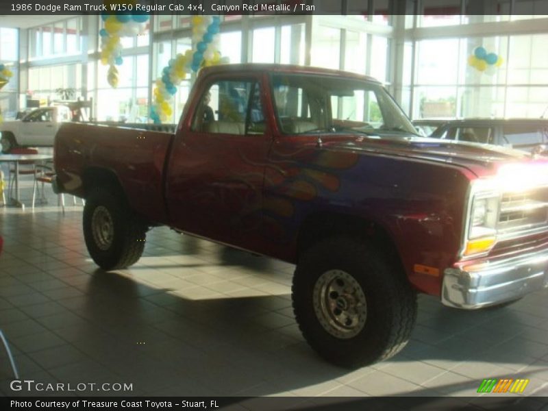 Canyon Red Metallic / Tan 1986 Dodge Ram Truck W150 Regular Cab 4x4