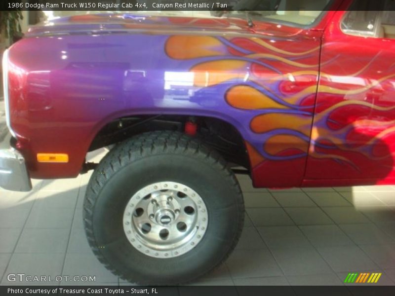 Canyon Red Metallic / Tan 1986 Dodge Ram Truck W150 Regular Cab 4x4