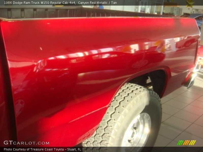 Canyon Red Metallic / Tan 1986 Dodge Ram Truck W150 Regular Cab 4x4