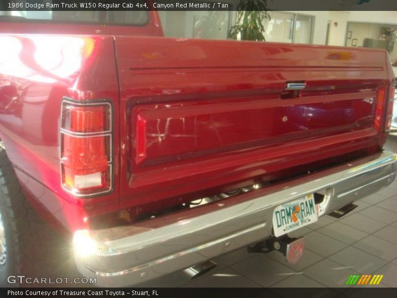 Canyon Red Metallic / Tan 1986 Dodge Ram Truck W150 Regular Cab 4x4