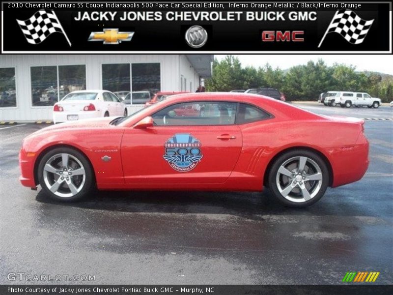 Inferno Orange Metallic / Black/Inferno Orange 2010 Chevrolet Camaro SS Coupe Indianapolis 500 Pace Car Special Edition