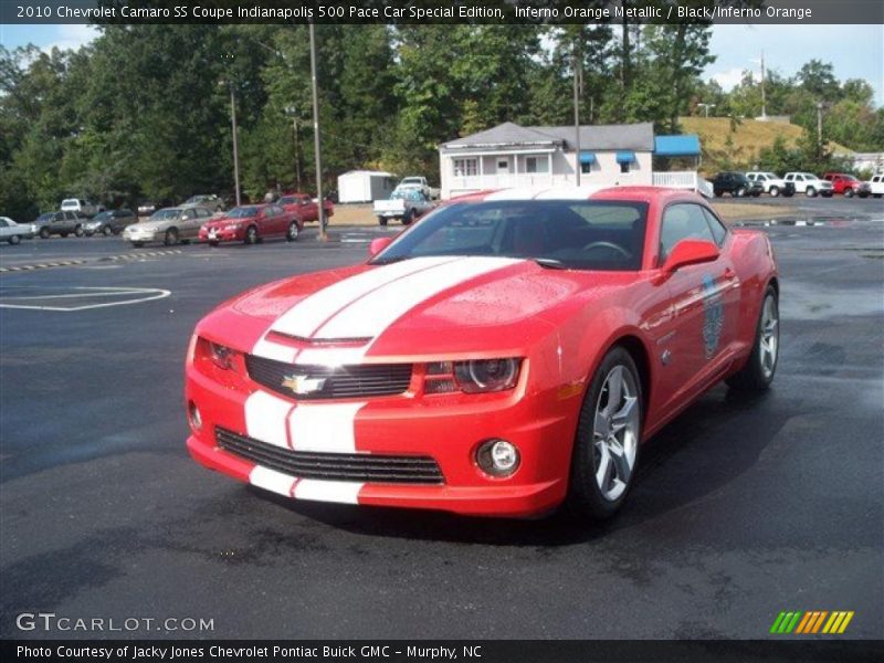 Inferno Orange Metallic / Black/Inferno Orange 2010 Chevrolet Camaro SS Coupe Indianapolis 500 Pace Car Special Edition