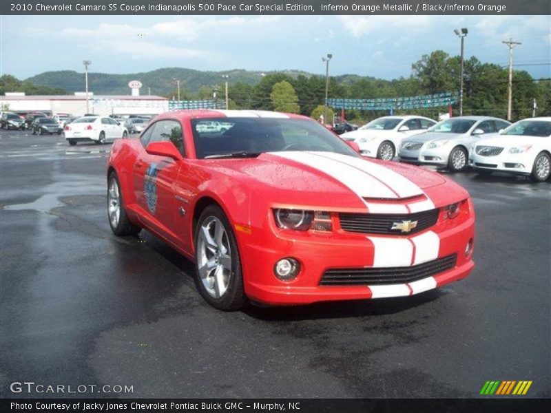 Inferno Orange Metallic / Black/Inferno Orange 2010 Chevrolet Camaro SS Coupe Indianapolis 500 Pace Car Special Edition