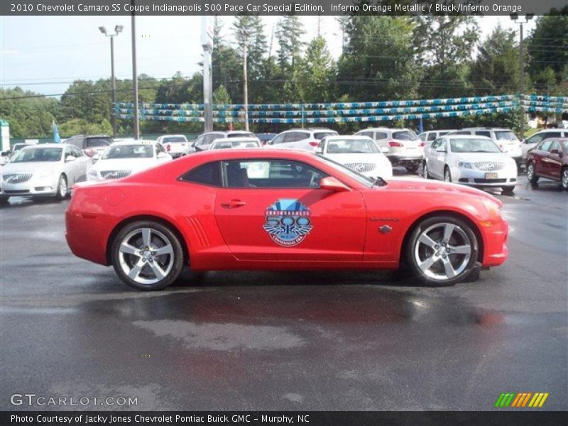 Inferno Orange Metallic / Black/Inferno Orange 2010 Chevrolet Camaro SS Coupe Indianapolis 500 Pace Car Special Edition