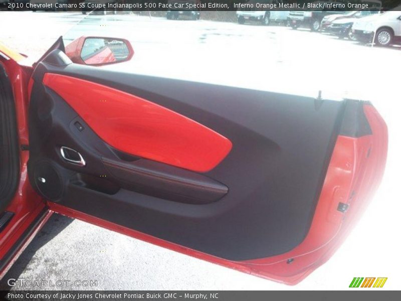 Inferno Orange Metallic / Black/Inferno Orange 2010 Chevrolet Camaro SS Coupe Indianapolis 500 Pace Car Special Edition