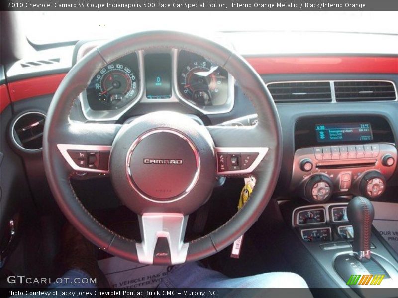 Inferno Orange Metallic / Black/Inferno Orange 2010 Chevrolet Camaro SS Coupe Indianapolis 500 Pace Car Special Edition