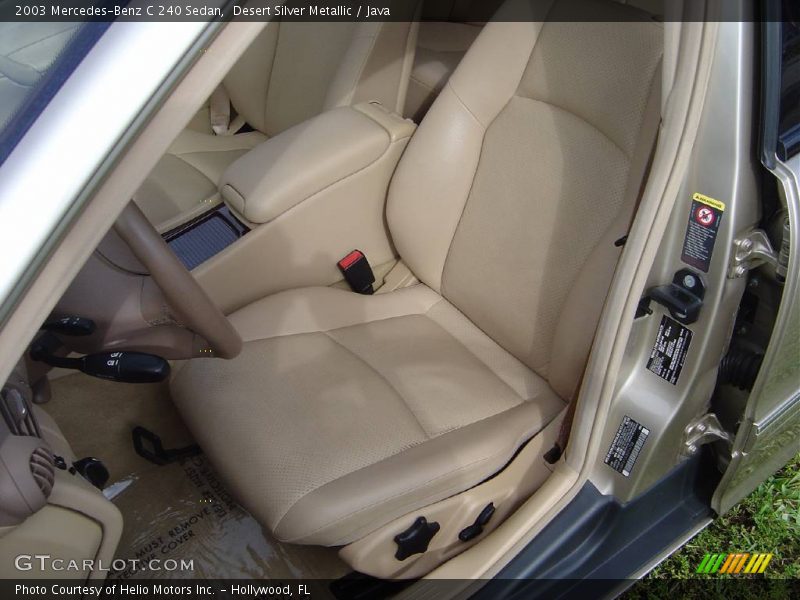 Desert Silver Metallic / Java 2003 Mercedes-Benz C 240 Sedan