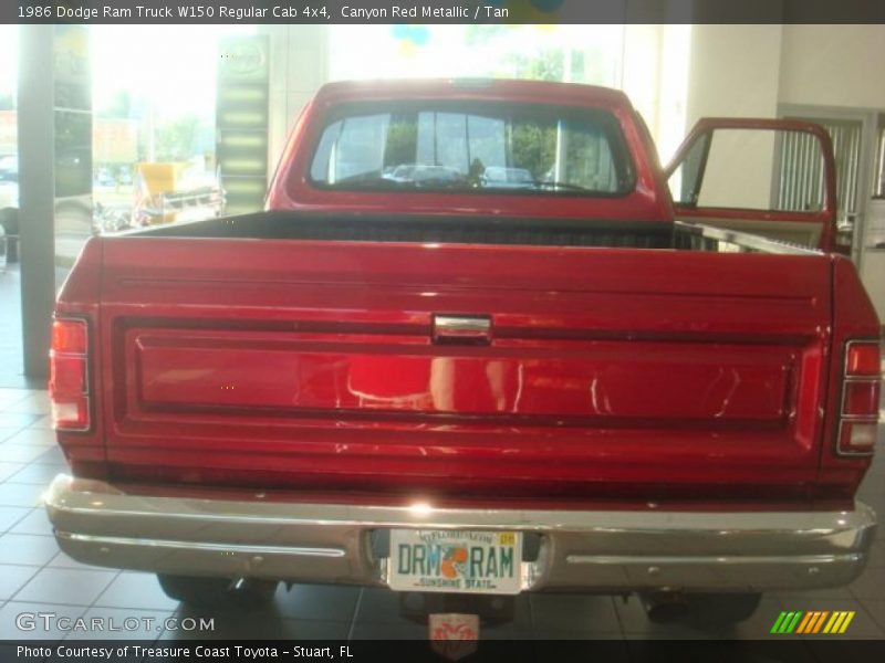 Canyon Red Metallic / Tan 1986 Dodge Ram Truck W150 Regular Cab 4x4