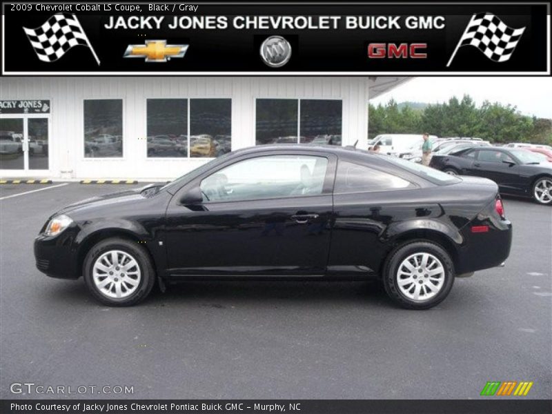 Black / Gray 2009 Chevrolet Cobalt LS Coupe
