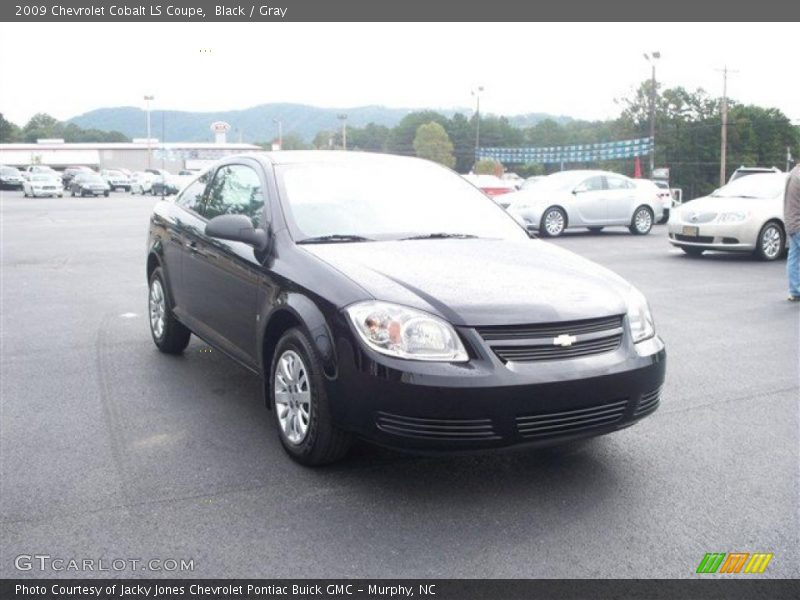 Black / Gray 2009 Chevrolet Cobalt LS Coupe