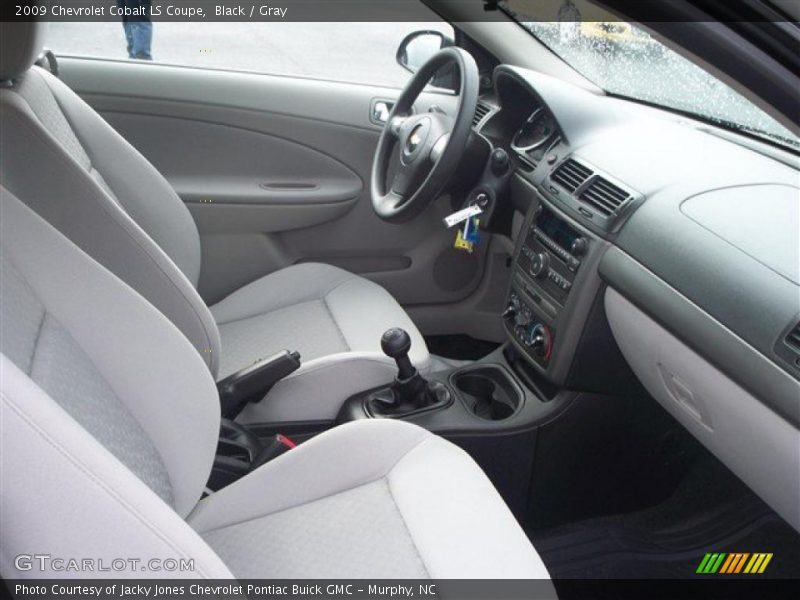 Black / Gray 2009 Chevrolet Cobalt LS Coupe