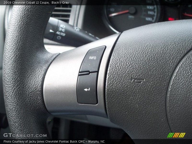 Black / Gray 2009 Chevrolet Cobalt LS Coupe