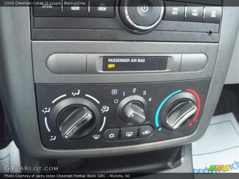 Black / Gray 2009 Chevrolet Cobalt LS Coupe