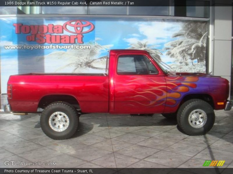 Canyon Red Metallic / Tan 1986 Dodge Ram Truck W150 Regular Cab 4x4