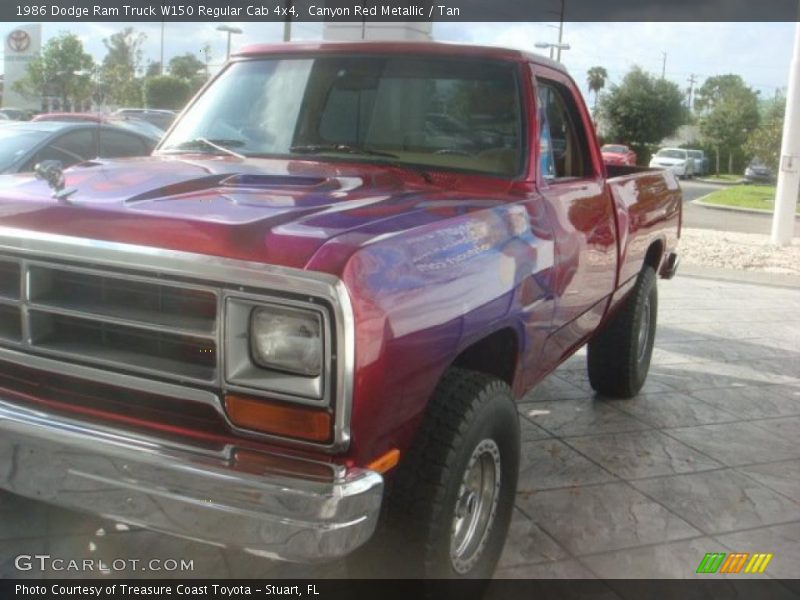 Canyon Red Metallic / Tan 1986 Dodge Ram Truck W150 Regular Cab 4x4