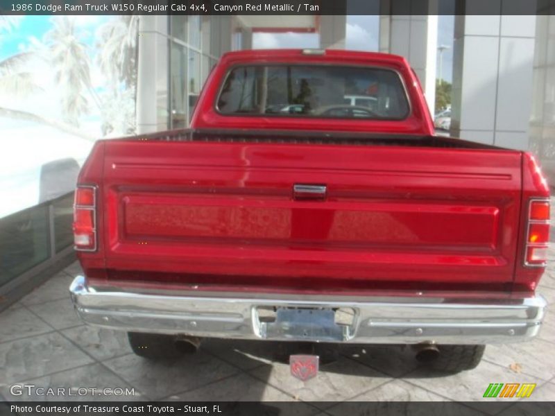 Canyon Red Metallic / Tan 1986 Dodge Ram Truck W150 Regular Cab 4x4