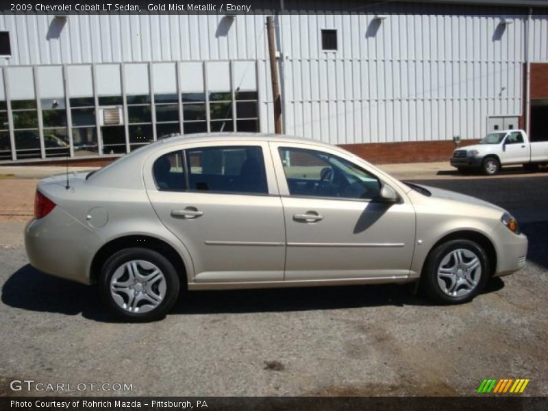 Gold Mist Metallic / Ebony 2009 Chevrolet Cobalt LT Sedan